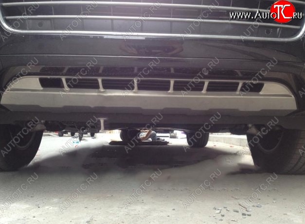 22 699 р. Накладка на передний бампер CT v2 Volkswagen Touareg 2 NF дорестайлинг (2010-2014) (Неокрашенная)  с доставкой в г. Белгород