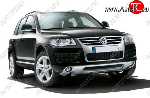 26 999 р. Накладка на передний бампер CT v3 Volkswagen Touareg 2 NF дорестайлинг (2010-2014) (Неокрашенная)  с доставкой в г. Белгород