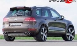 23 049 р. Накладка Je Design на задний бампер 7P Volkswagen Touareg 2 NF дорестайлинг (2010-2014) (Комплект накладок, Неокрашенная)  с доставкой в г. Белгород. Увеличить фотографию 2