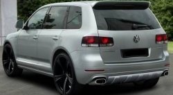 8 399 р. Накладка на задний бампер King Kong Volkswagen Touareg 2 NF дорестайлинг (2010-2014) (Неокрашенная)  с доставкой в г. Белгород. Увеличить фотографию 2