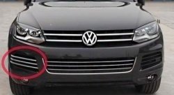 Вставки в боковые воздуховоды перднего бампера СТ Volkswagen Touareg 2 NF дорестайлинг (2010-2014)