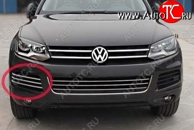 14 399 р. Вставки в боковые воздуховоды перднего бампера СТ Volkswagen Touareg 2 NF дорестайлинг (2010-2014)  с доставкой в г. Белгород