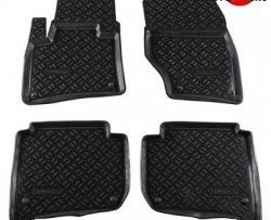 Комплект ковриков в салон Aileron 4 шт. (полиуретан) Volkswagen Touareg 2 NF дорестайлинг (2010-2014)