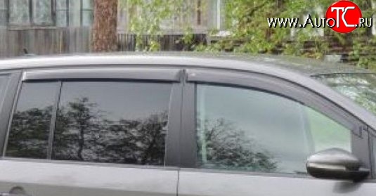 999 р. Комплект дефлекторов окон (ветровиков) 4 шт. (рестайлинг) Russtal Volkswagen Touran 1T дорестайлинг минивэн (2003-2006)  с доставкой в г. Белгород