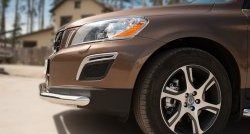 16 499 р. Одинарная защита переднего бампера диаметром 63 мм SLITKOFF  Volvo XC60 (2008-2013)  дорестайлинг  с доставкой в г. Белгород. Увеличить фотографию 3