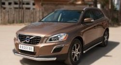 16 499 р. Одинарная защита переднего бампера диаметром 63 мм SLITKOFF  Volvo XC60 (2008-2013)  дорестайлинг  с доставкой в г. Белгород. Увеличить фотографию 4